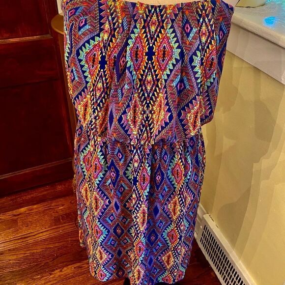 *Boho Chic* Chiffon Gypsy Sundress *Festival* 1X - Picture 2 of 9